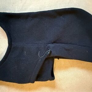 Black Fleece Dog Sweater